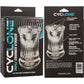 Cyclone Triple Chamber Easy Grip Penis Stroker By CalExotics - Clear