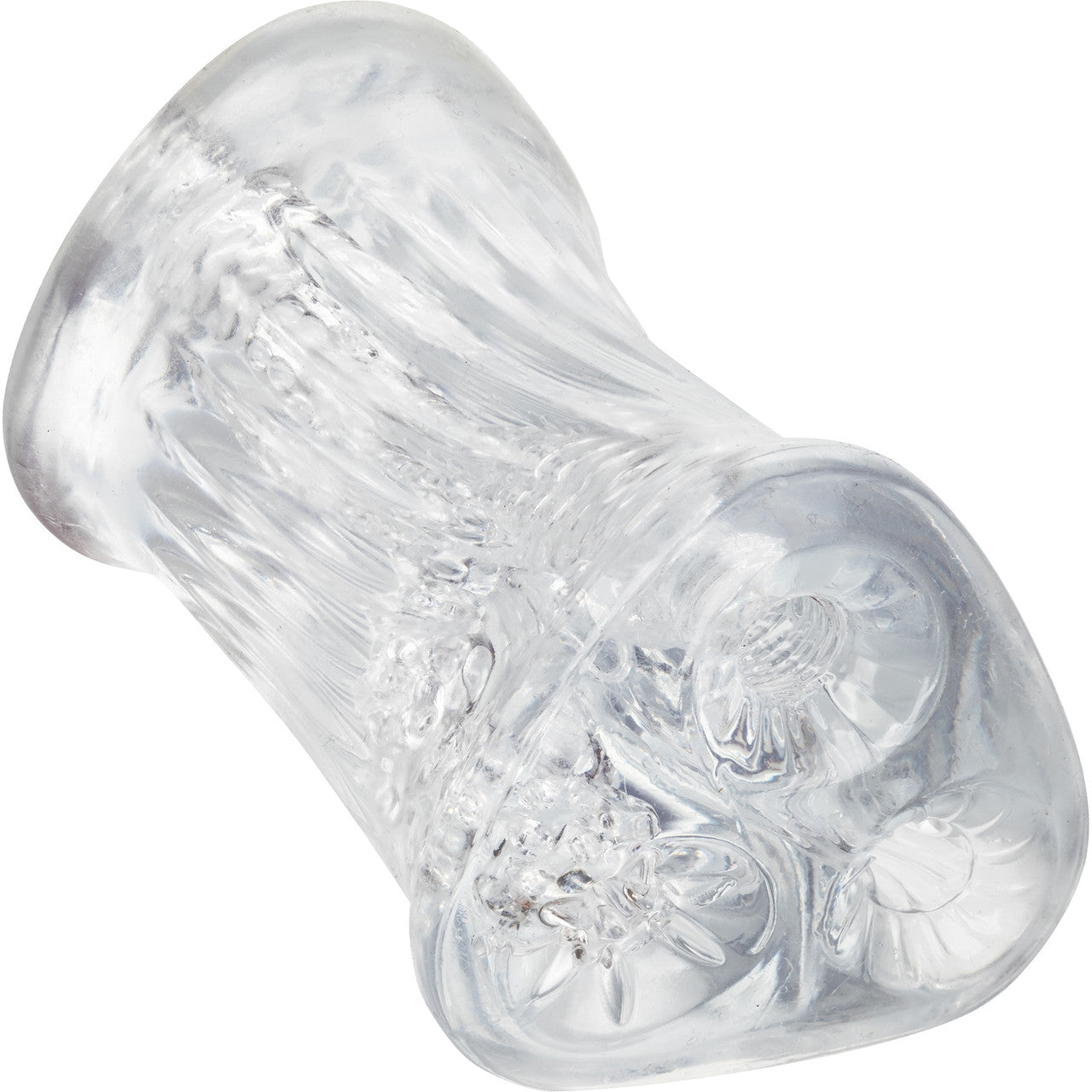 Cyclone Triple Chamber Easy Grip Penis Stroker By CalExotics - Clear