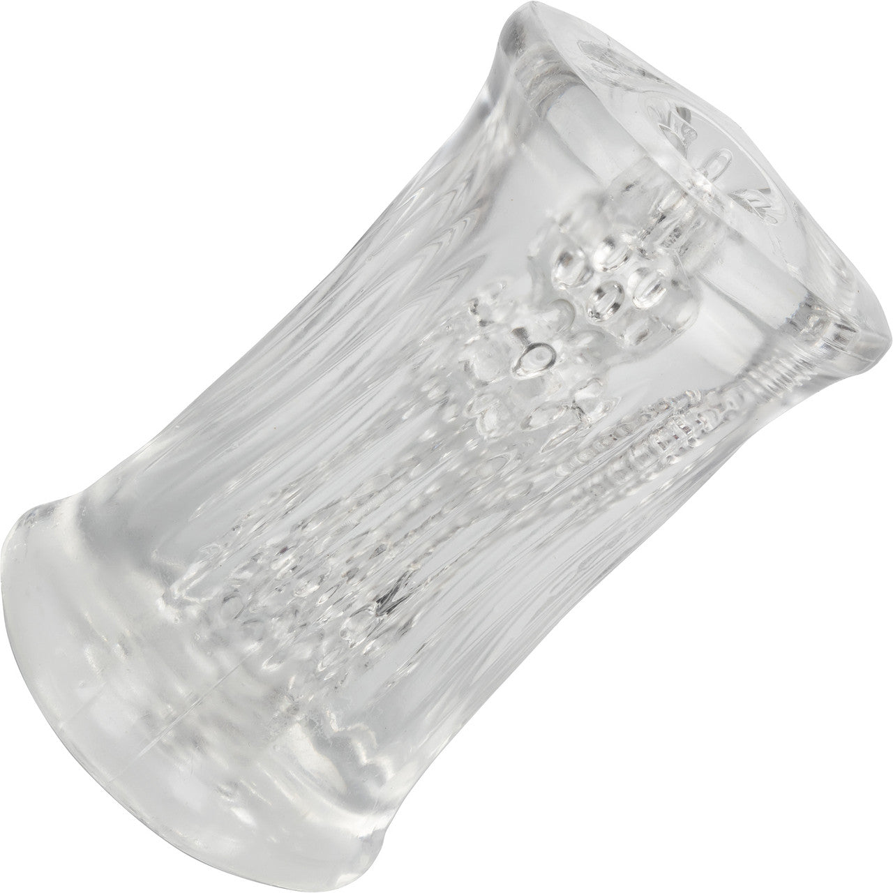 Cyclone Triple Chamber Easy Grip Penis Stroker By CalExotics - Clear