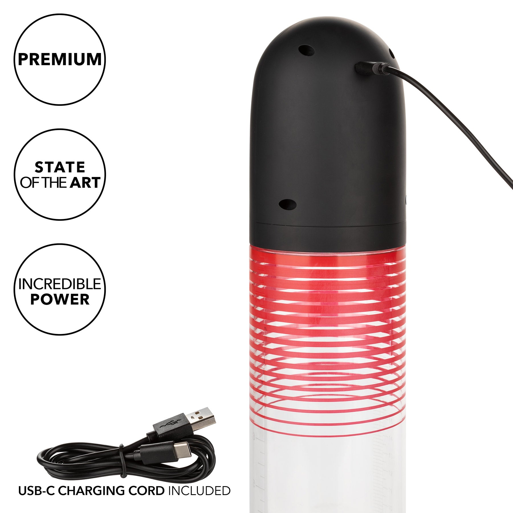 Optimum Series® Big Man's Rechargeable EZ Pump™ Penis Pump By CalExotics