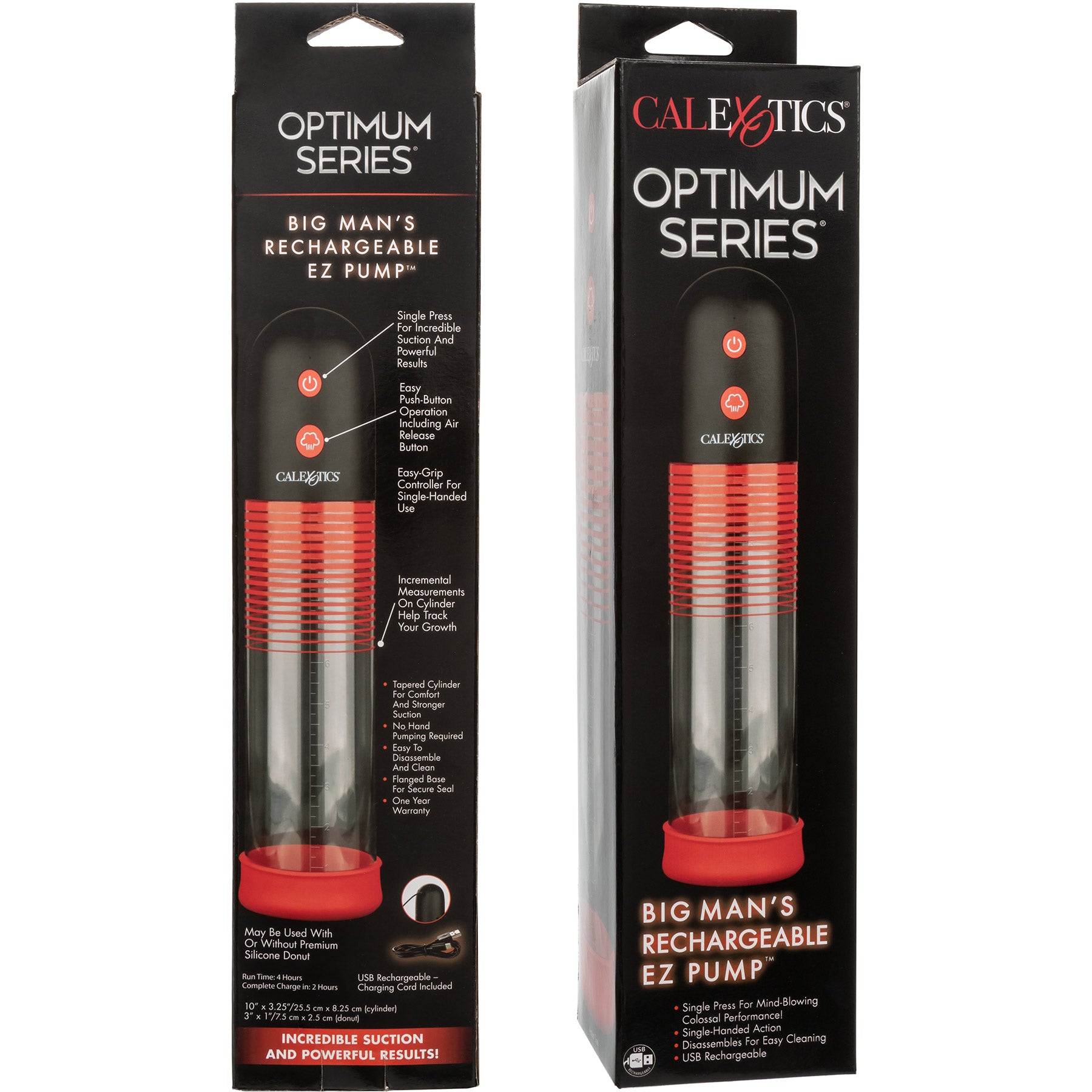 Optimum Series® Big Man's Rechargeable EZ Pump™ Penis Pump By CalExotics