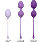 Kegel Training 3-Piece Silicone Set By CalExotics - Purple