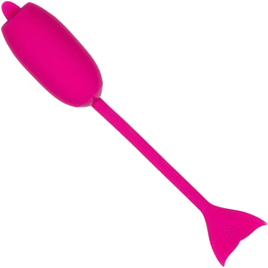 Rechargeable Silicone Vibrating Kegel Teaser With Teasing Tongue By CalExotics - Pink