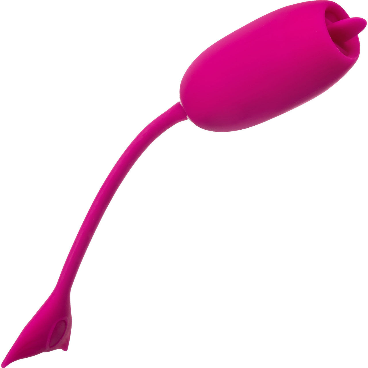 Rechargeable Silicone Vibrating Kegel Teaser With Teasing Tongue By CalExotics - Pink