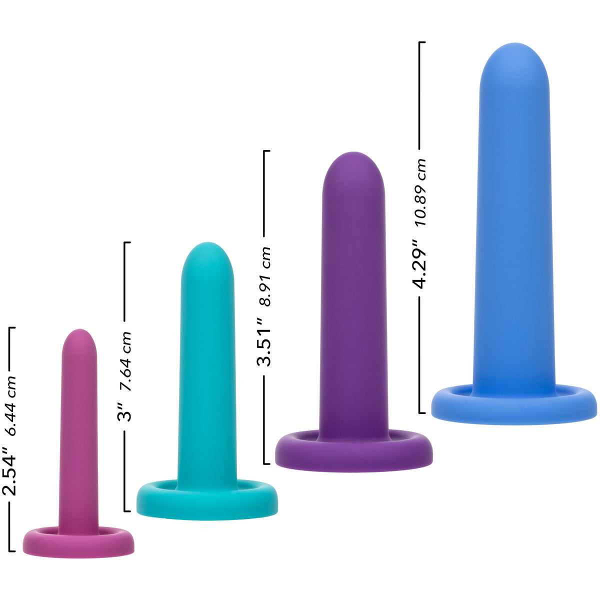 Dilators 4-Piece Silicone Beginners Set By CalExotics
