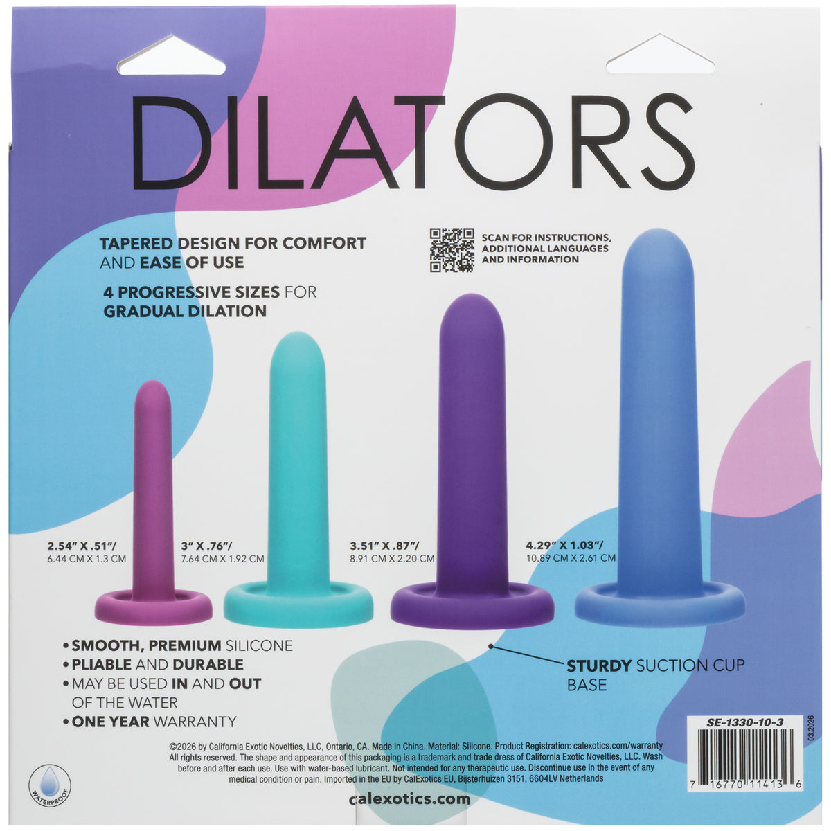 Dilators 4-Piece Silicone Beginners Set By CalExotics