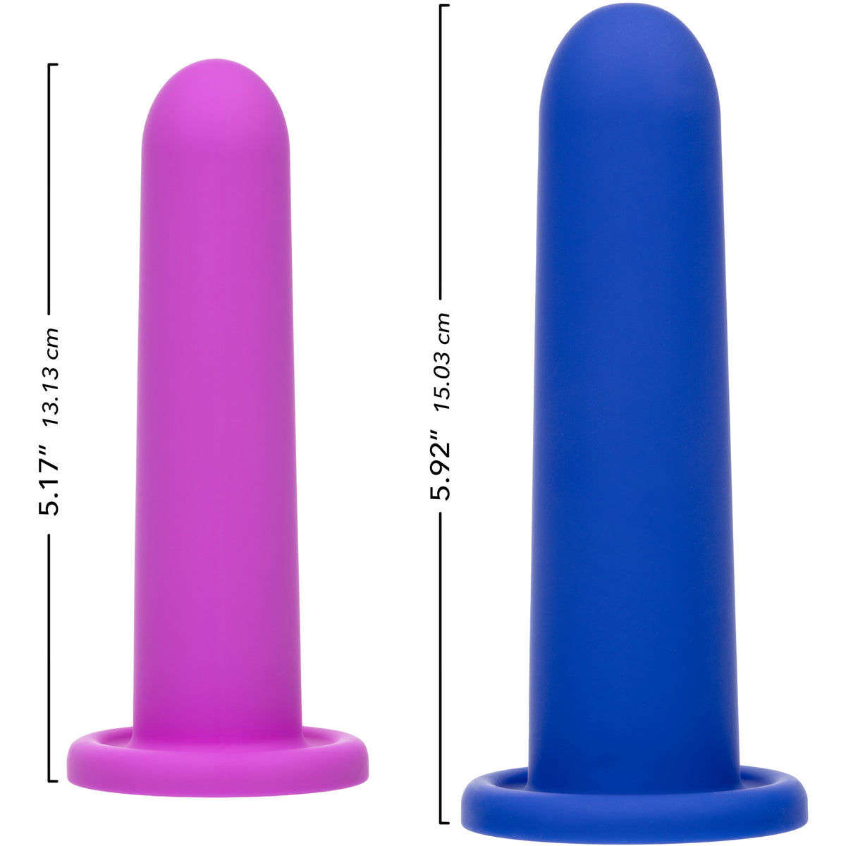 Dilators 2-Piece Silicone Intermediate Set By CalExotics