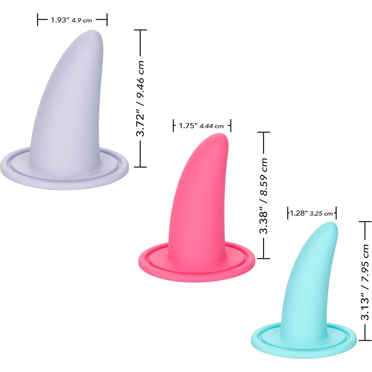 She-ology Advanced 3-Piece Wearable Vaginal Silicone Dilator Set By CalExotics