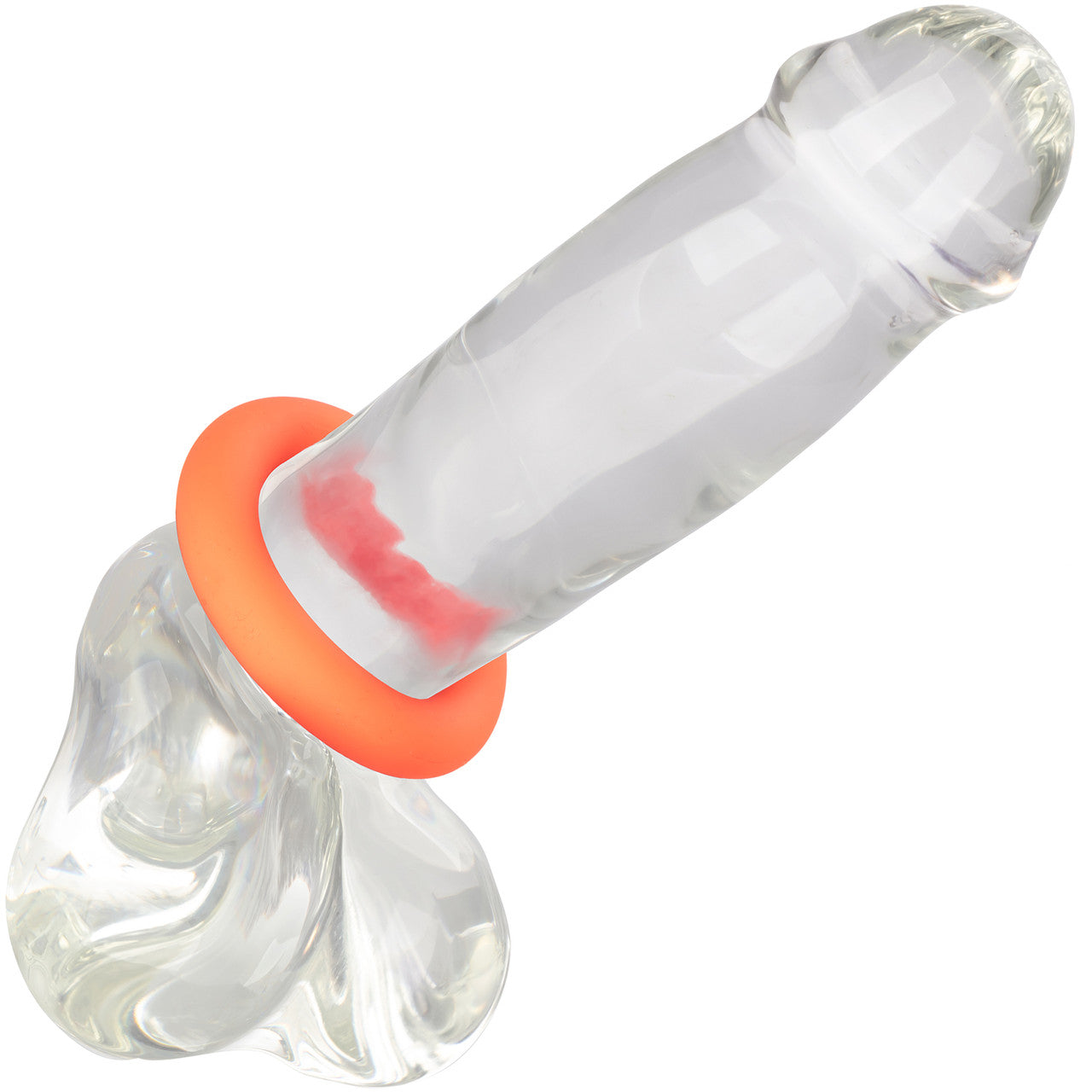 Link Up Ultra-Soft Verge Silicone Cock Ring By CalExotics - Orange