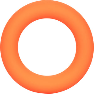 Link Up Ultra-Soft Verge Silicone Cock Ring By CalExotics - Orange