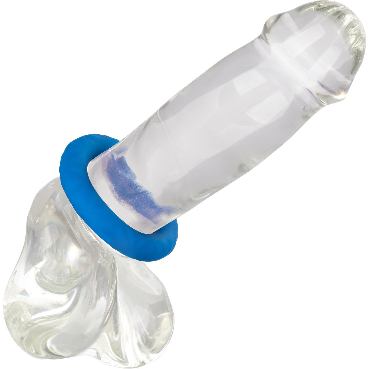 Link Up Ultra-Soft Max Silicone Cock Ring By CalExotics - Blue