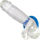 Link Up Ultra-Soft Max Silicone Cock Ring By CalExotics - Blue