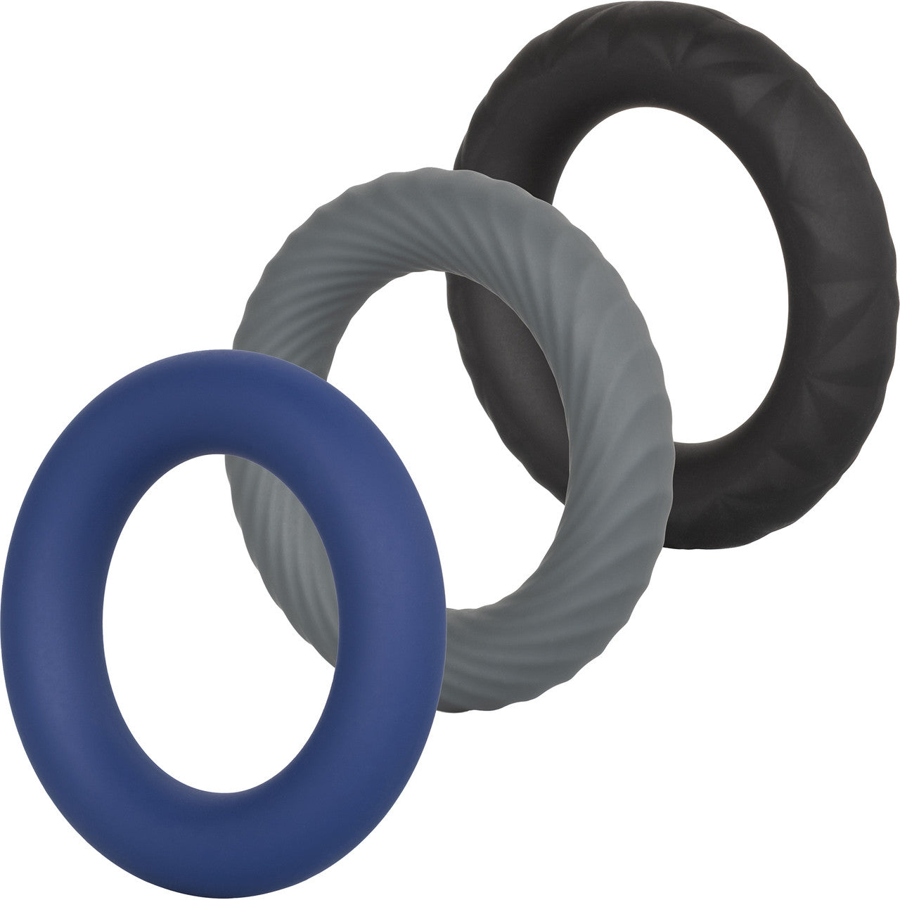 Link Up Ultra-Soft Extreme Silicone 3 Cock Ring Set By CalExotics