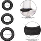 Link Up Ultra Soft Supreme Silicone Cock Rings Set (Set of 3) By CalExotics - Black