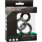 Link Up Ultra Soft Supreme Silicone Cock Rings Set (Set of 3) By CalExotics - Black