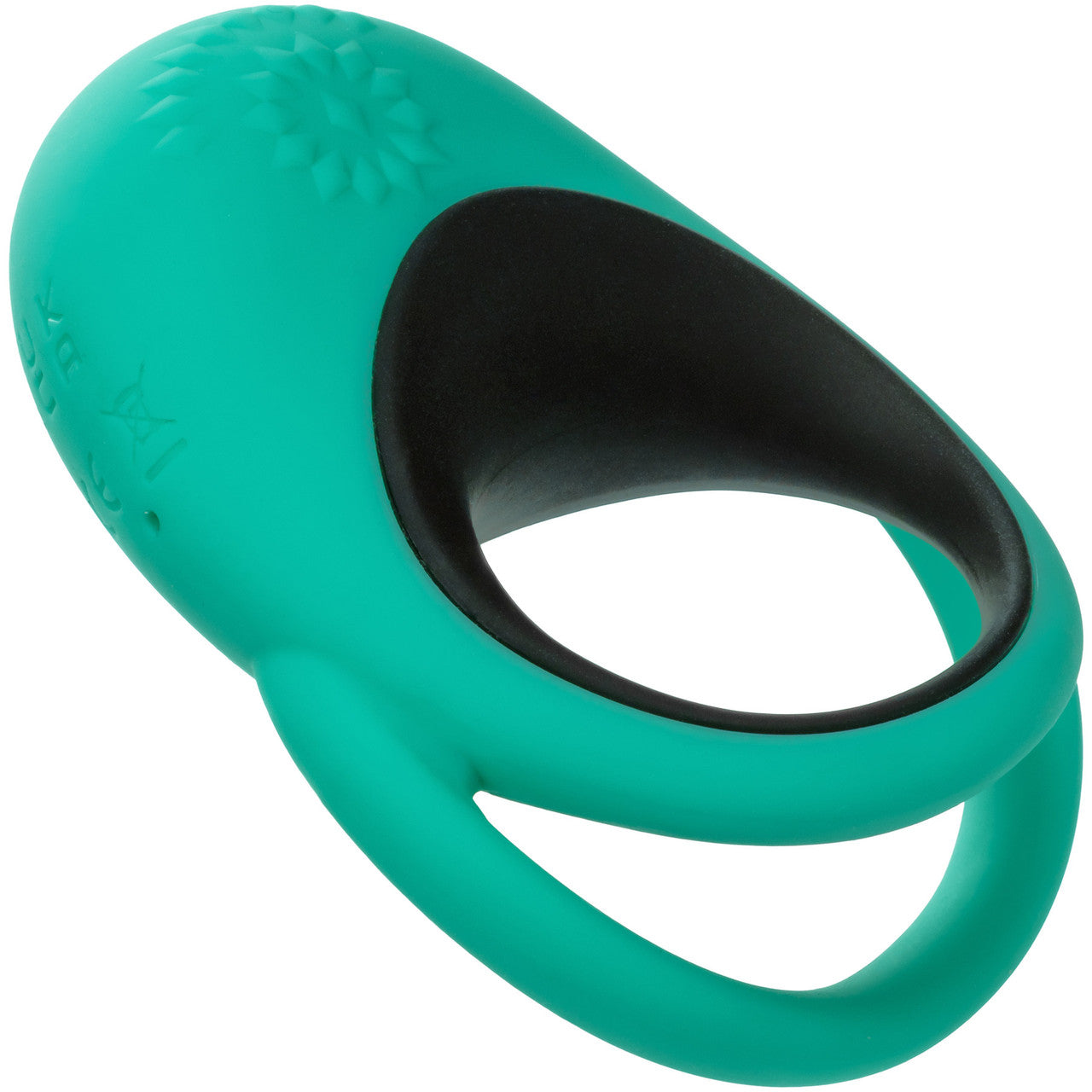 Link Up Remote Alpha Silicone Rechargeable Vibrating Dual Ring Cock Ring With Remote By CalExotics