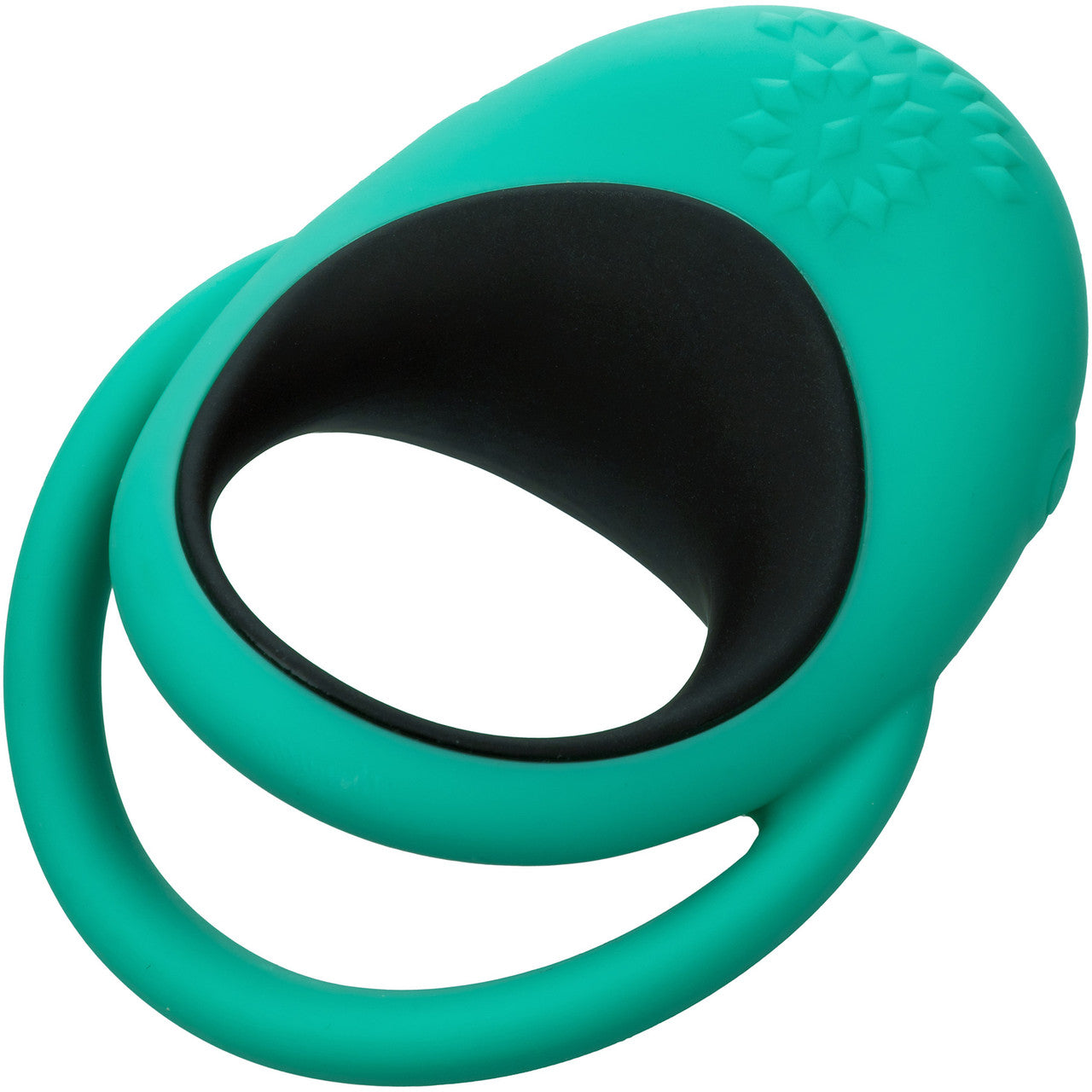 Link Up Remote Alpha Silicone Rechargeable Vibrating Dual Ring Cock Ring With Remote By CalExotics