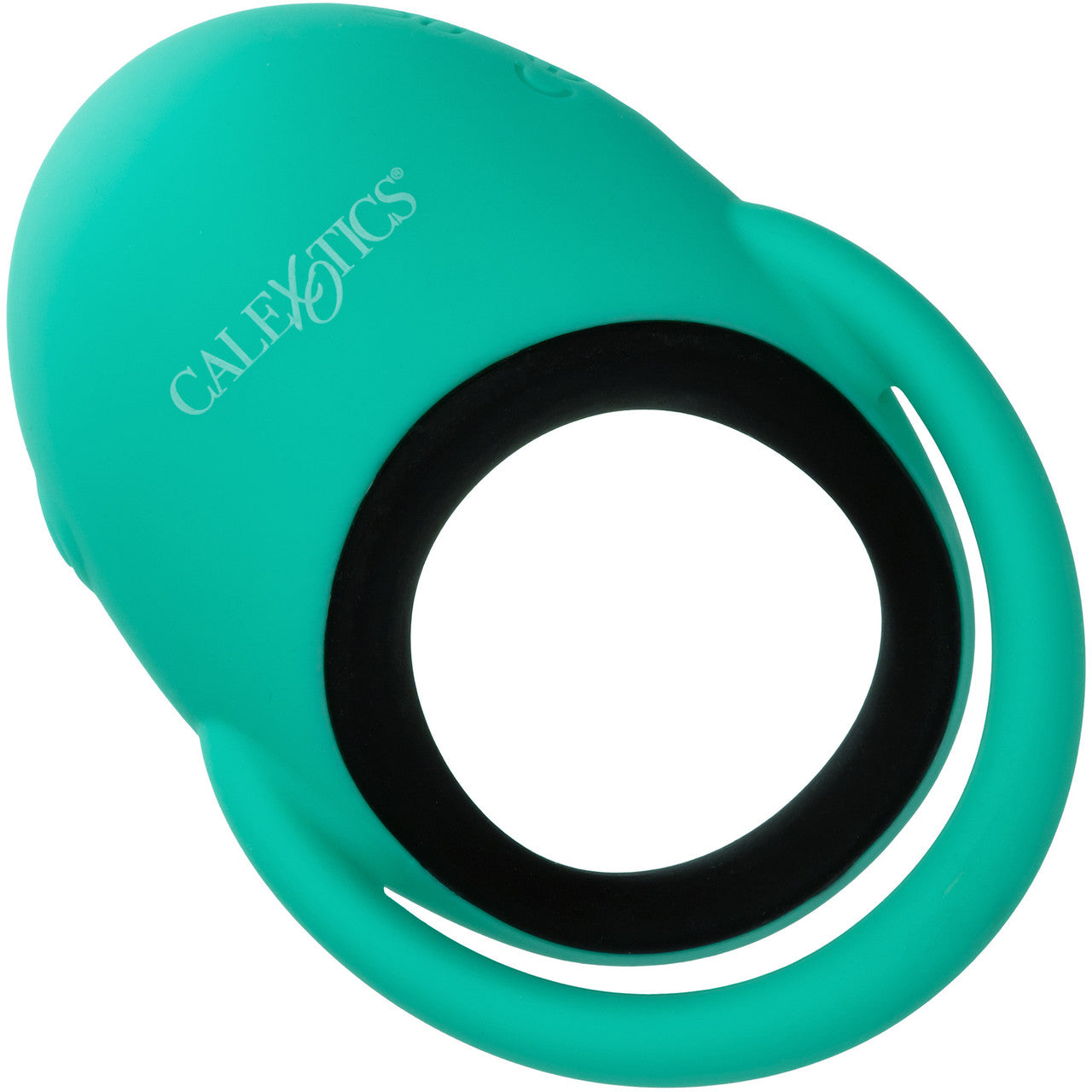 Link Up Remote Alpha Silicone Rechargeable Vibrating Dual Ring Cock Ring With Remote By CalExotics