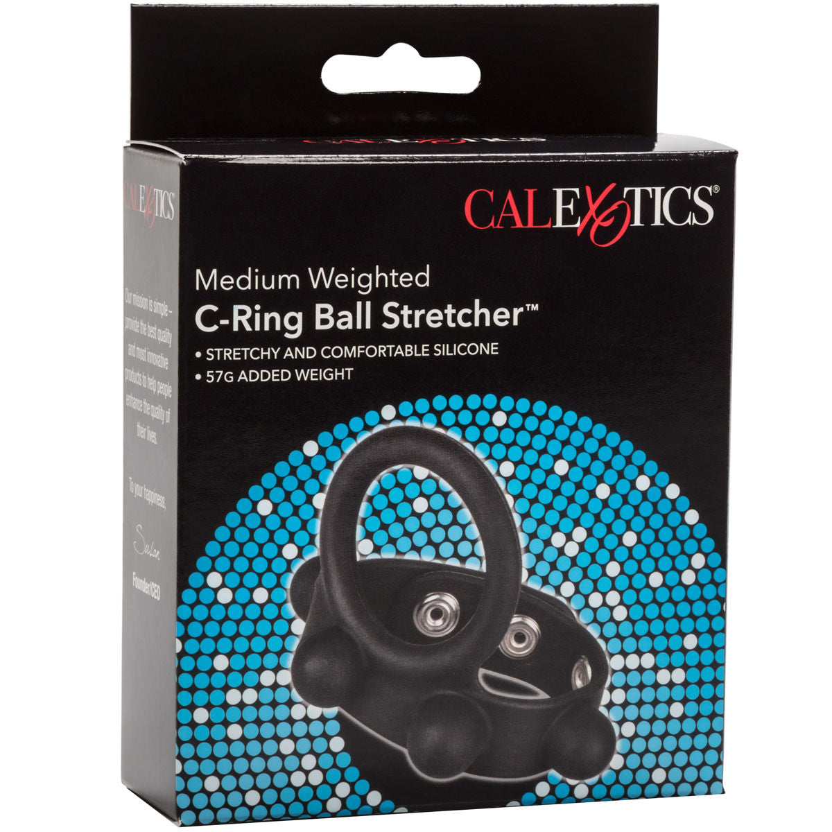 Silicone Medium Weighted C-Ring Ball Stretcher by CalExotics