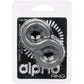 Alpha™ Liquid Silicone Beaded Crazy 8® Cock Ring