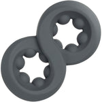 Alpha™ Liquid Silicone Beaded Crazy 8® Cock Ring