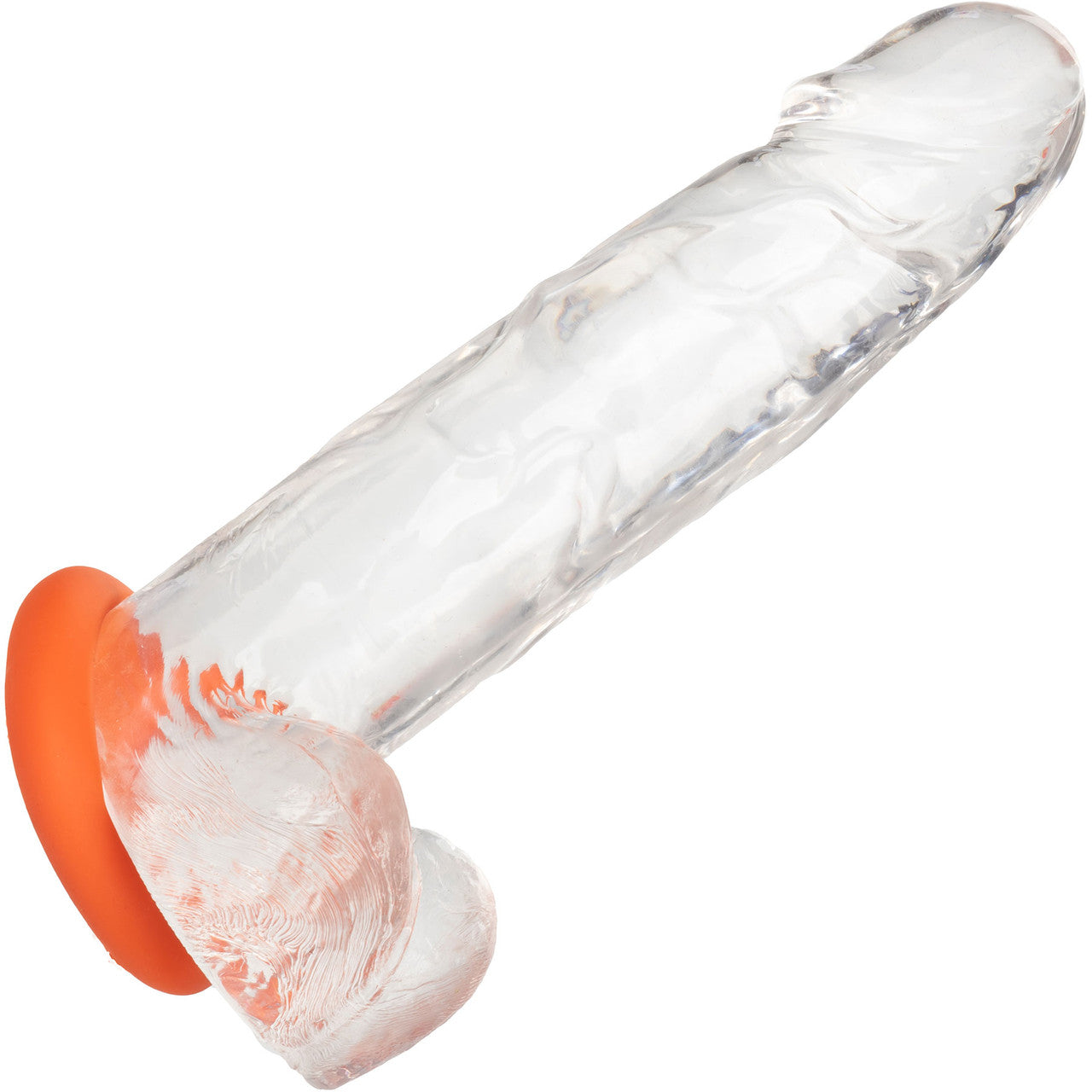 Alpha Liquid Silicone Prolong Large Cock Ring By CalExotics - Orange