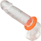 Alpha Liquid Silicone Prolong Large Cock Ring By CalExotics - Orange