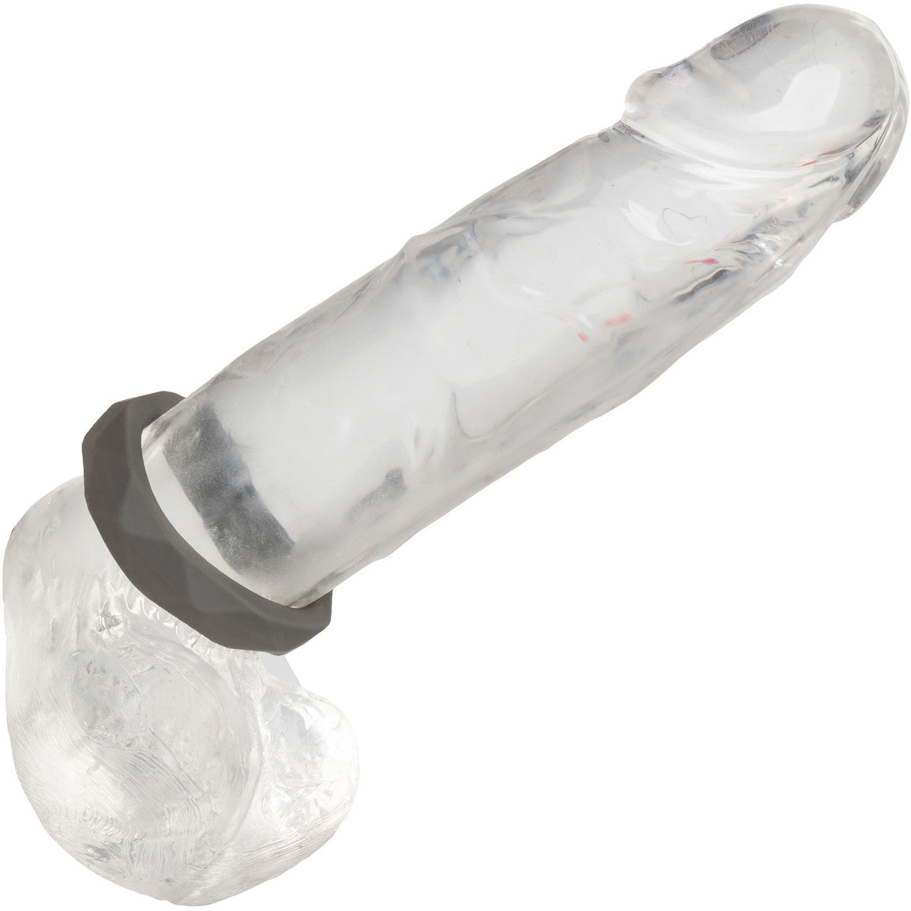 Alpha Liquid Silicone Prolong Prismatic Cock Ring By CalExotics - Gray