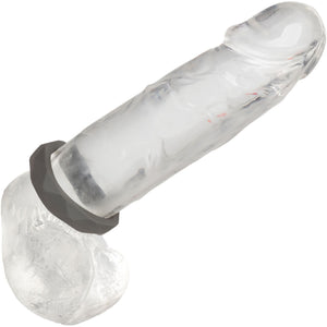 Alpha Liquid Silicone Prolong Prismatic Cock Ring By CalExotics - Gray