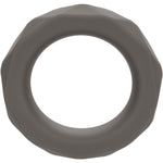 Alpha Liquid Silicone Prolong Prismatic Cock Ring By CalExotics - Gray