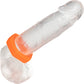 Alpha Liquid Silicone Prolong Sexagon Cock Ring By CalExotics - Orange