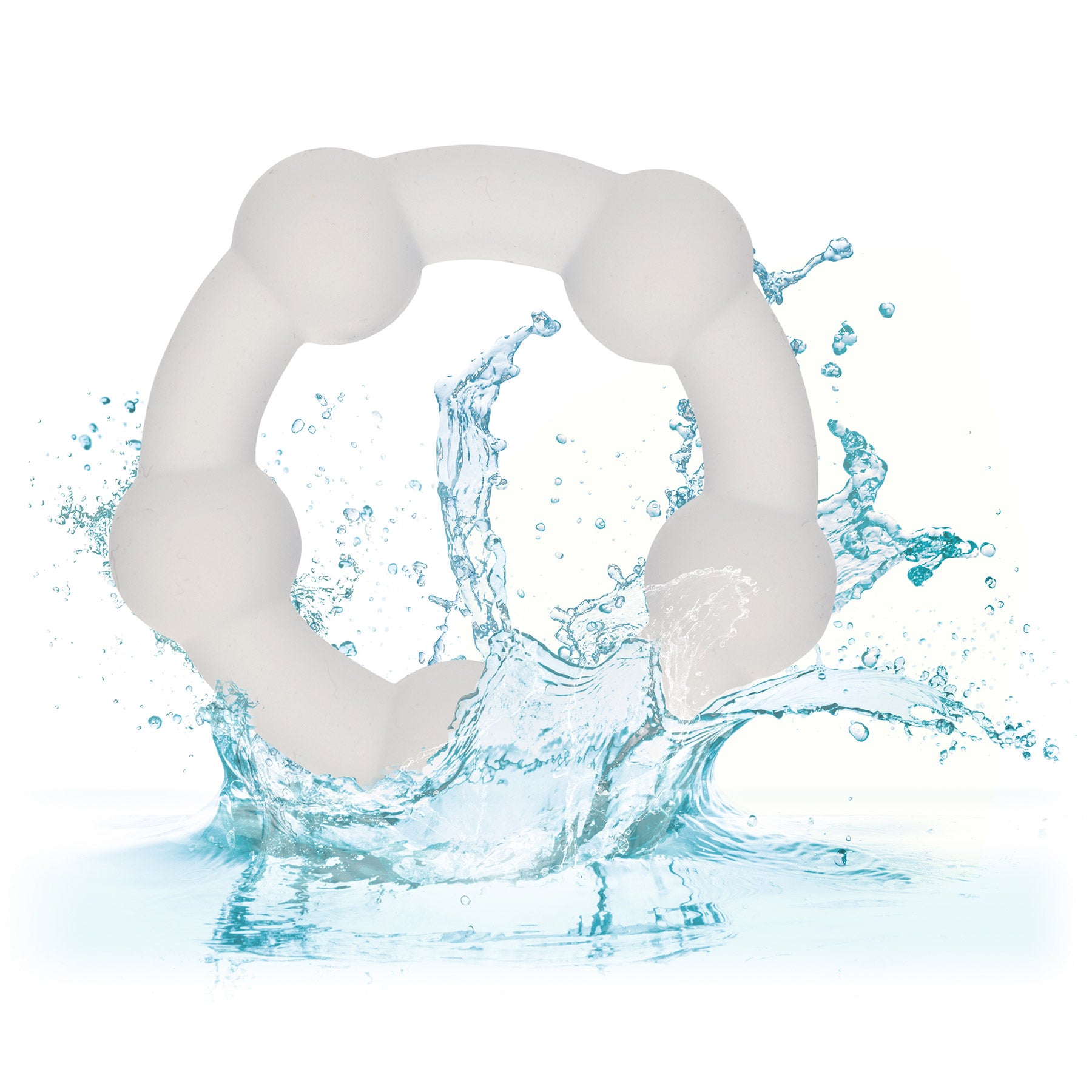 Alpha Liquid Silicone Beaded 3 Piece Cock Ring Set