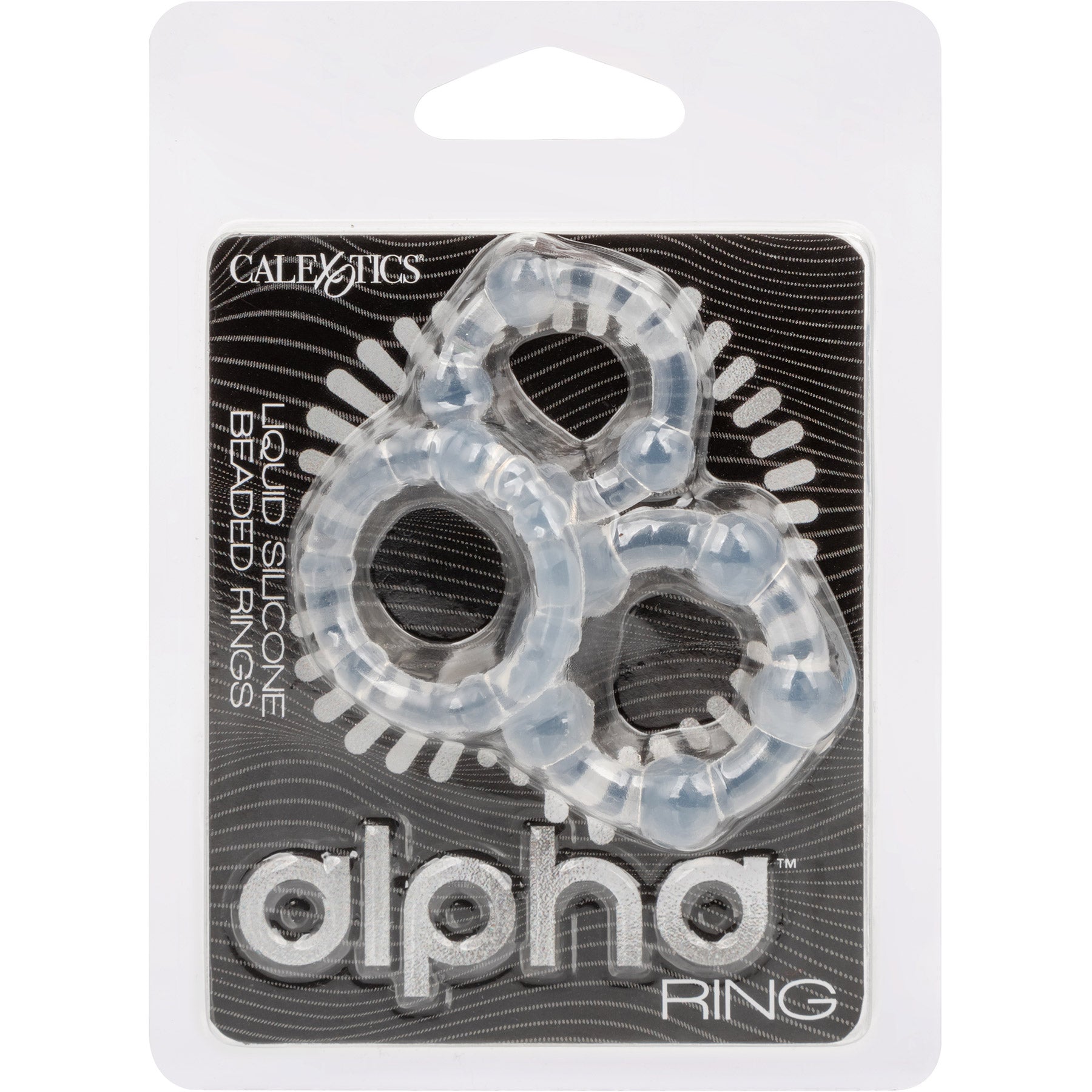 Alpha Liquid Silicone Beaded Cock Ring Set