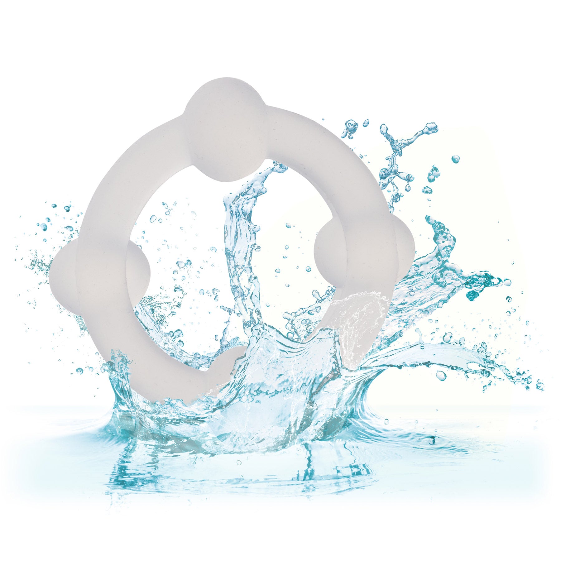 Alpha Liquid Silicone Double Stacker Rings 2 Piece Cock Ring Set