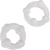 Alpha Liquid Silicone Double Stacker Rings 2 Piece Cock Ring Set