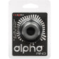 Alpha Liquid Silicone Prolong 2 Piece Cock Ring Set By CalExotics - Black & Gray