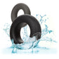 Alpha Liquid Silicone Prolong 2 Piece Cock Ring Set By CalExotics - Black & Gray