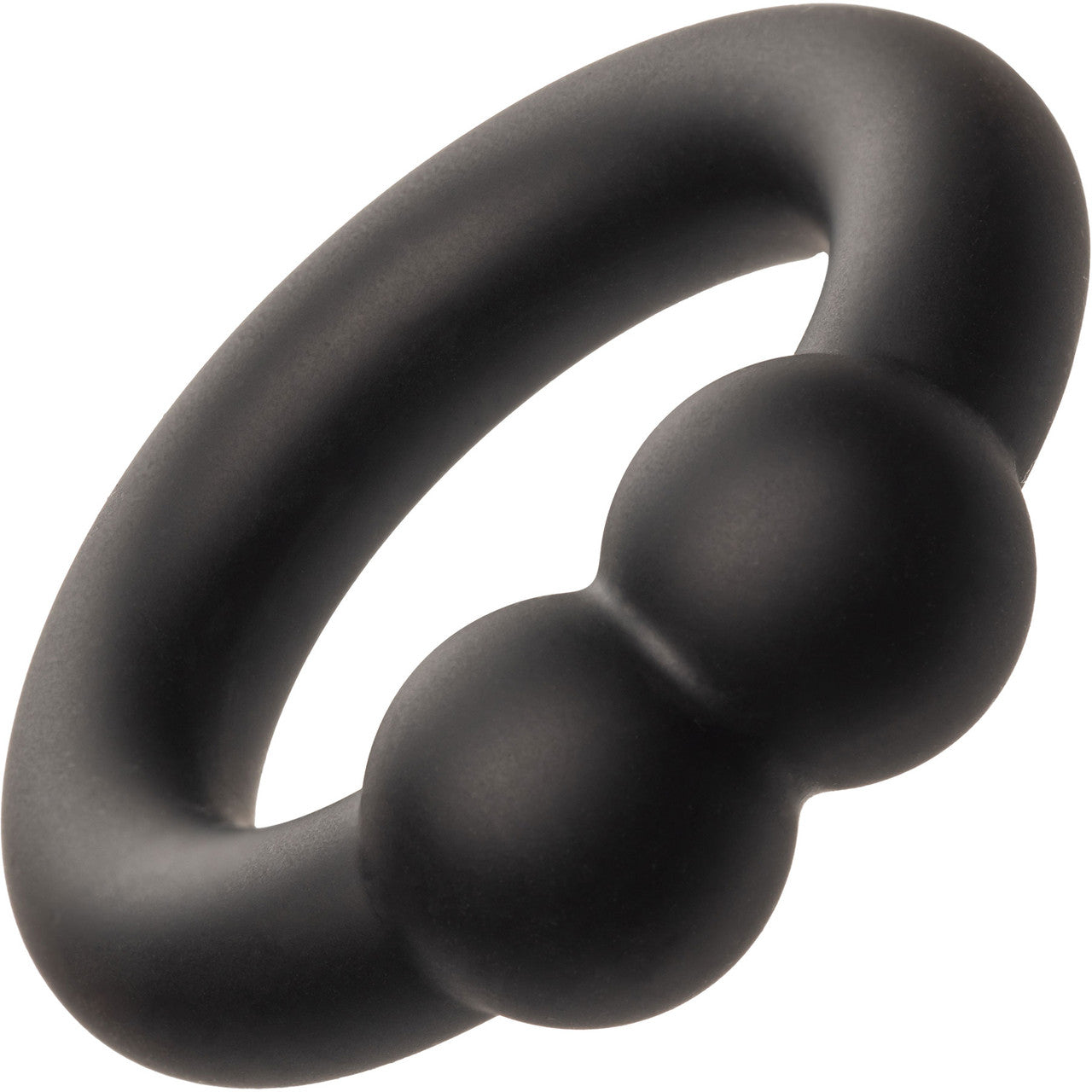 Alpha Liquid Silicone Muscle Cock Ring By CalExotics - Black