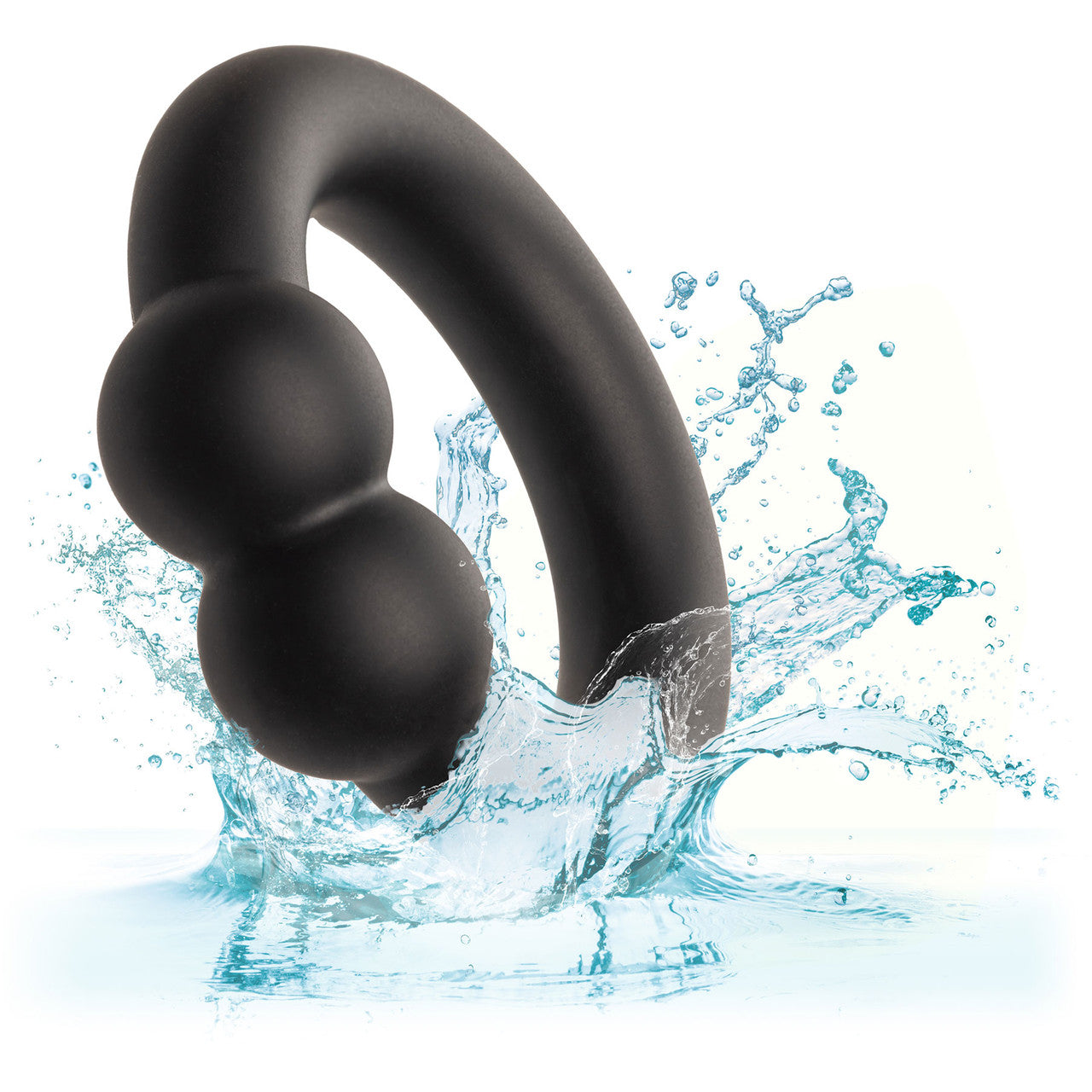 Alpha Liquid Silicone Muscle Cock Ring By CalExotics - Black