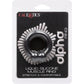 Alpha Liquid Silicone Muscle Cock Ring By CalExotics - Black