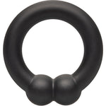 Alpha Liquid Silicone Muscle Cock Ring By CalExotics - Black