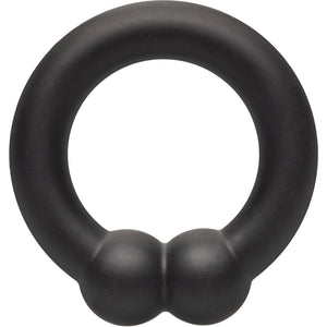 Alpha Liquid Silicone Muscle Cock Ring By CalExotics - Black