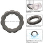 Alpha Liquid Silicone Erect Cock Ring By CalExotics - Grey