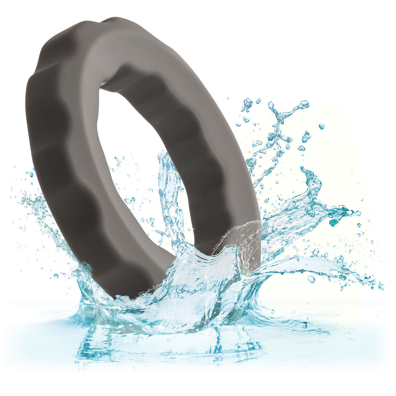 Alpha Liquid Silicone Erect Cock Ring By CalExotics - Grey