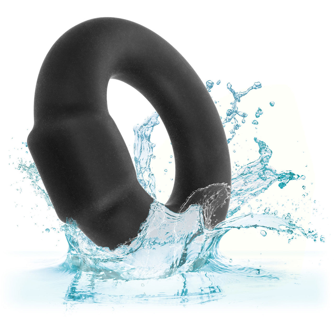 Alpha Liquid Silicone Optimum Cock Ring By CalExotics - Black