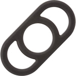 Alpha Liquid Silicone Commander Cock Ring By CalExotics - Black