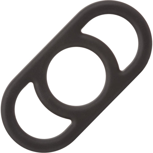 Alpha Liquid Silicone Commander Cock Ring By CalExotics - Black