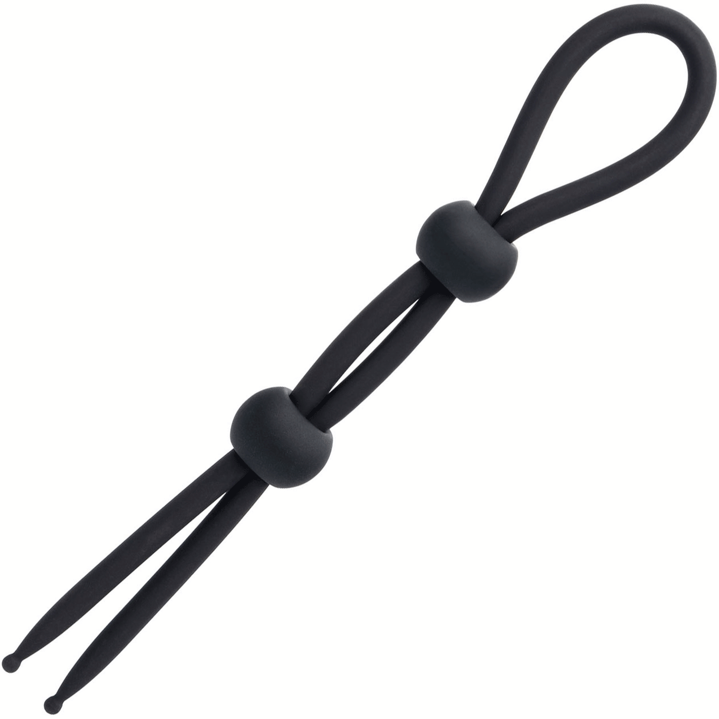 Alpha Liquid Silicone Dual Lasso Cock Ring - Both