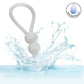 Alpha Liquid Silicone Dual Lasso Cock Ring - White