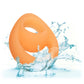 Alpha Glow In The Dark Liquid Silicone Teardrop Dual Cock Ring By CalExotics - Orange